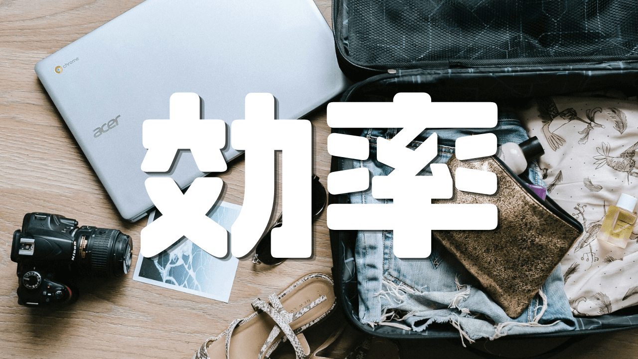 「効率」 ｜旅の持ち物｜ガジェット｜遊歩逍遥 旅とマイルの理